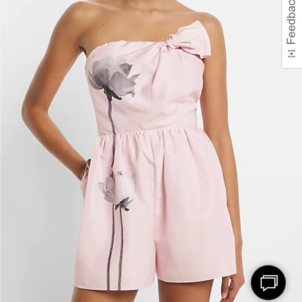 NEW Express floral knot bow romper